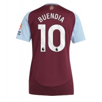 Camiseta Aston Villa Emiliano Buendia #10 Primera Equipación Replica 2024-25 para mujer mangas cortas